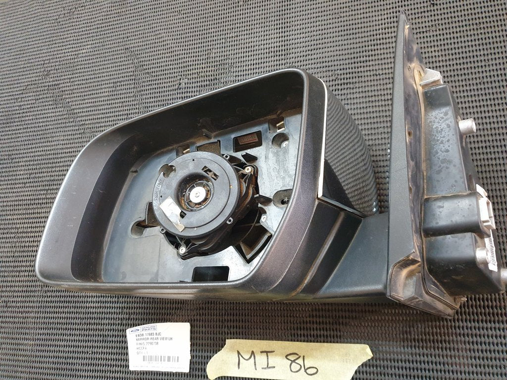 Ford Ranger 2016 Left Outer Mirror Incomplete, Chrome Cover, No Mirror Glass