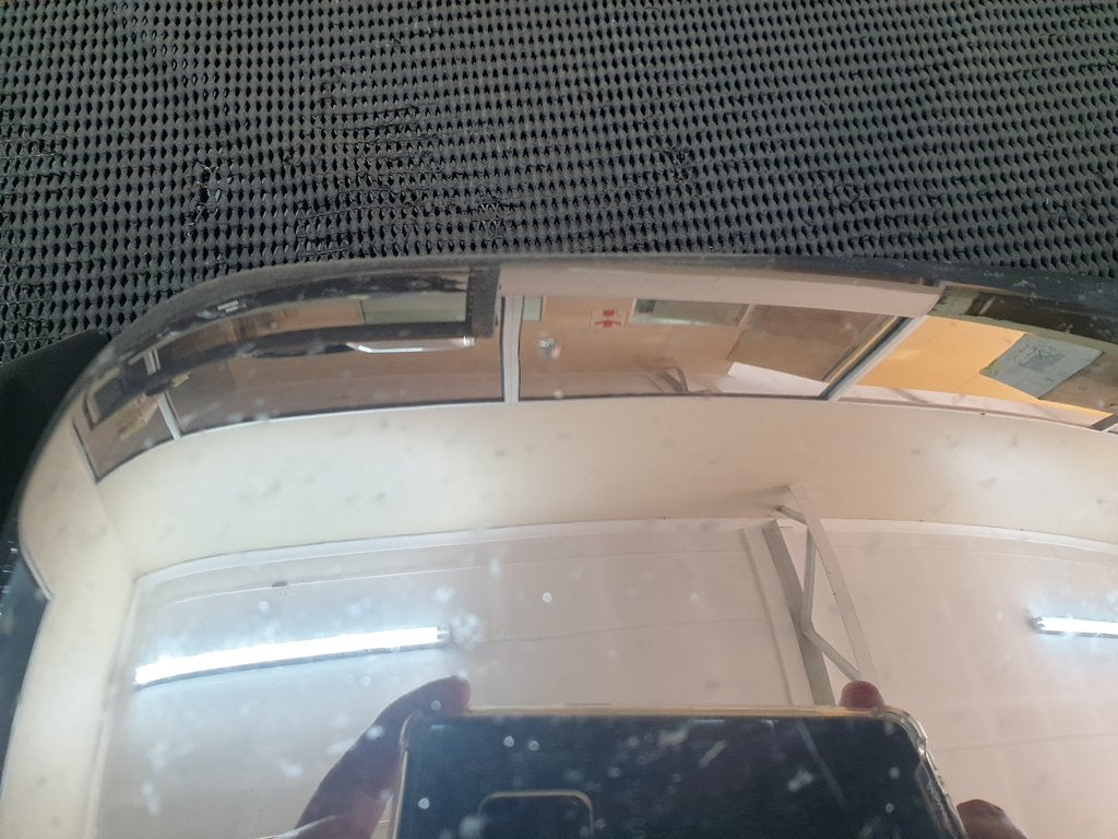 Ford Ranger 2016 Left Outer Mirror Incomplete, Chrome Cover, No Mirror Glass