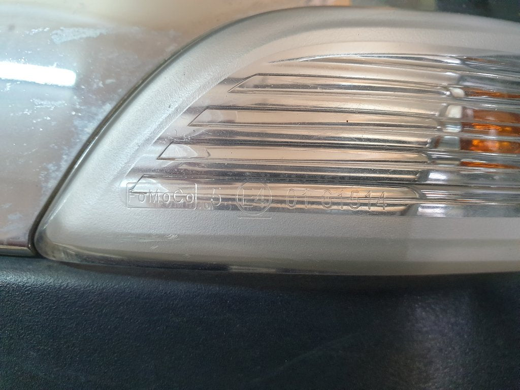 Ford Ranger 2016 Left Outer Mirror Incomplete, Chrome Cover, No Mirror Glass