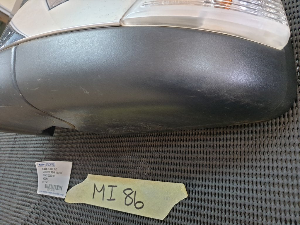 Ford Ranger 2016 Left Outer Mirror Incomplete, Chrome Cover, No Mirror Glass