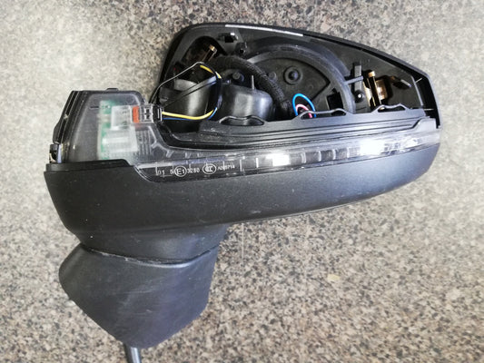 Audi A3 S3 RS3 2013, 2014, 2015, 2016, 2017, 2018, 2019, 2020 Left Outer Mirror Incomplete, No Cover, No Mirror Glass