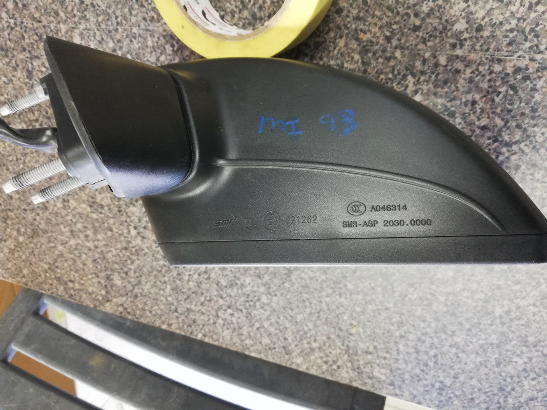 Audi A3 S3 RS3 2013, 2014, 2015, 2016, 2017, 2018, 2019, 2020 Left Outer Mirror Incomplete, No Cover, No Mirror Glass