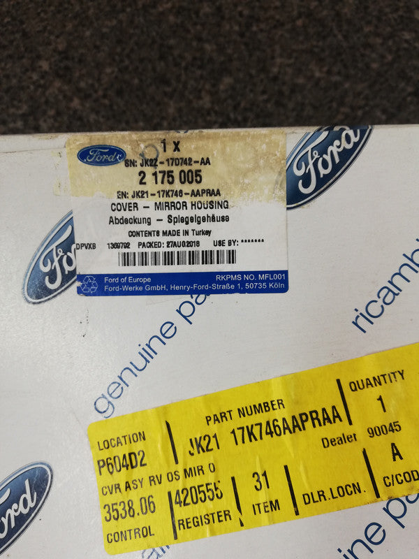 Ford Tourneo 2020 Right Outer Mirror Cover