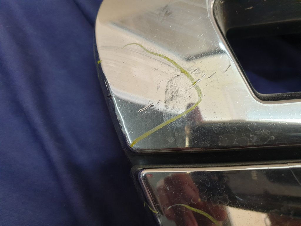 Ford Ranger Radiator Grille - Wear and Tear, Pitted and Broken Chrome