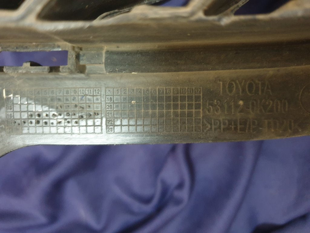 Toyota Fortuner Front Bumper Lower Grille