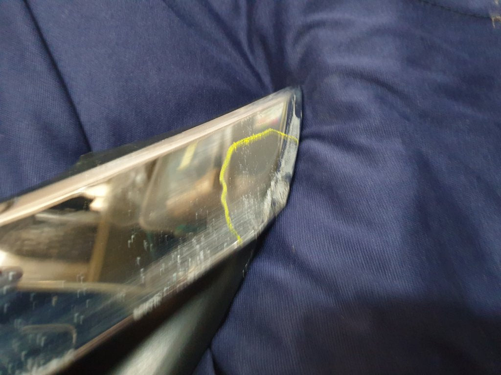 Toyota Etios Radiator Grille - Wear and Tear, No bottom chrome, Chrome scratched