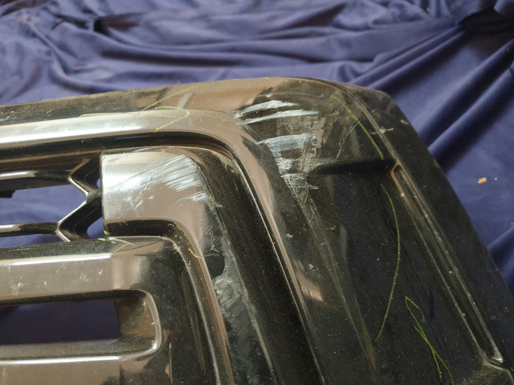 Toyota Hilux Radiator Grille - Chrome Scratches, Deep Scuffs