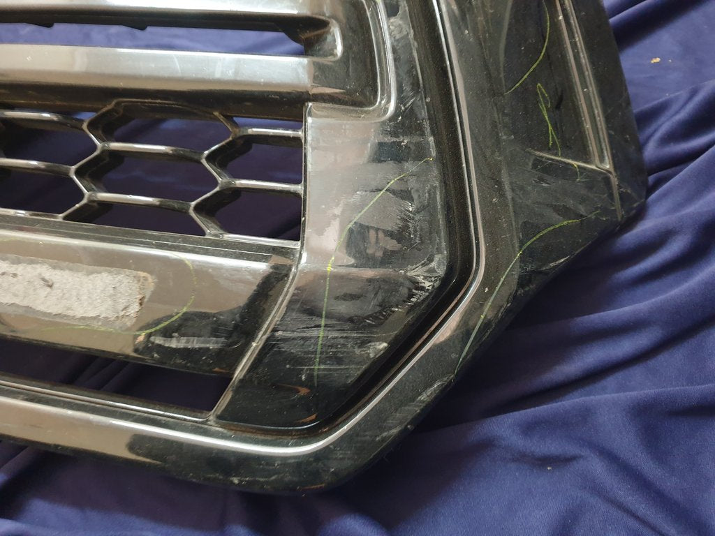 Toyota Hilux Radiator Grille - Chrome Scratches, Deep Scuffs