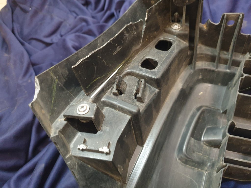 Toyota Hilux Radiator Grille - Chrome Scratches, Deep Scuffs