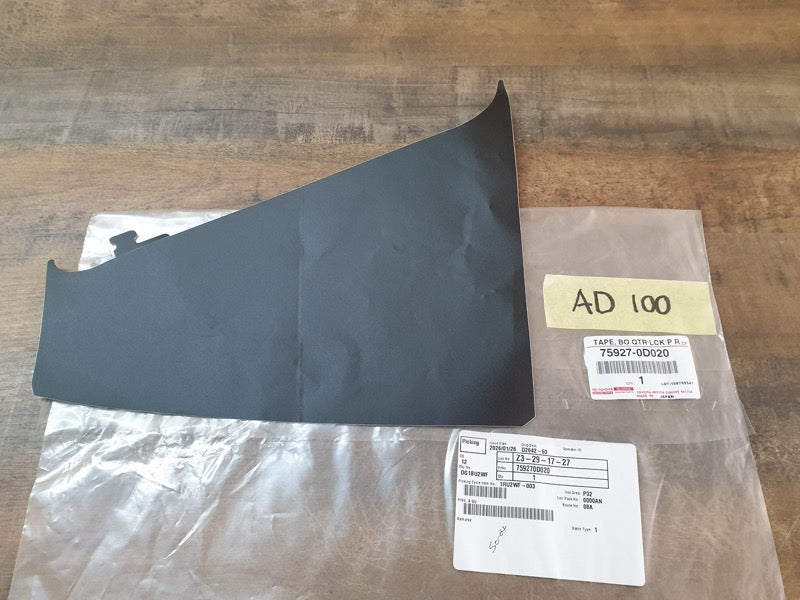 Original New Toyota Yaris Right Rear Door C-Pillar Blackout Sticker