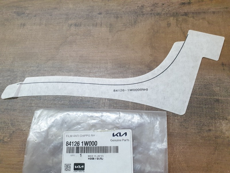 Original New Kia Rio III Right Rear Side Panel Anti-Chipping Stone Decal Protective Foil