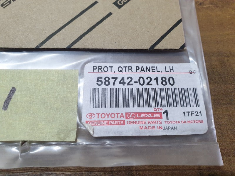Original New Toyota Corolla Left Rear Side Panel Anti-Chipping Stone Decal Protective Foil