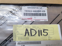 Original New Toyota Agya Left Front Fender Blackout Sticker