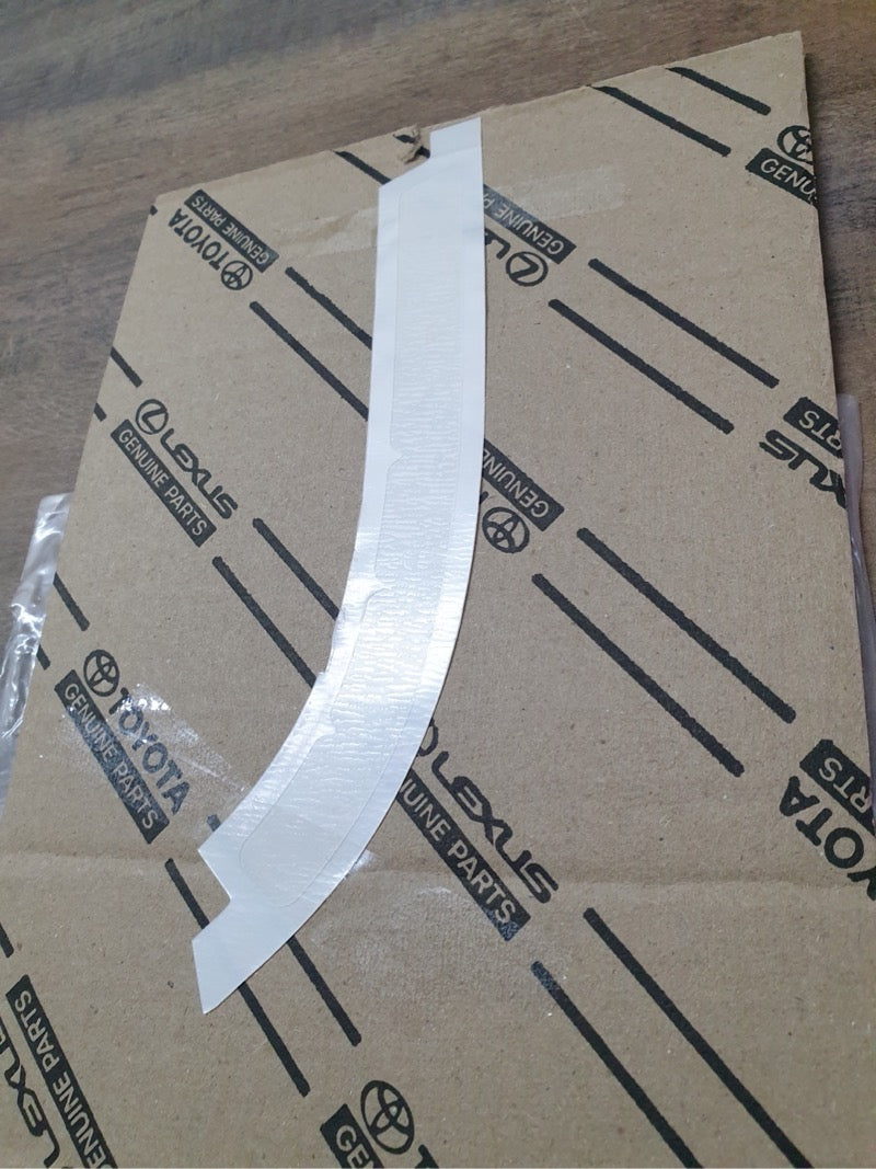 Original New Toyota Hilux Left B-Post Anti-Chopping Stone Decal Protective Foil