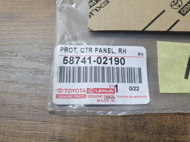 Original New Toyota Corolla Right Rear Side Panel Anti-Chipping Stone Decal Protective Foil