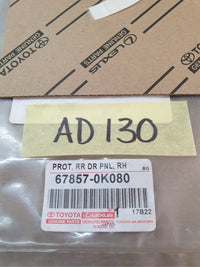 Original New Toyota Hilux Right Rear Door Anti-Chipping Stone Decal Protective Foil