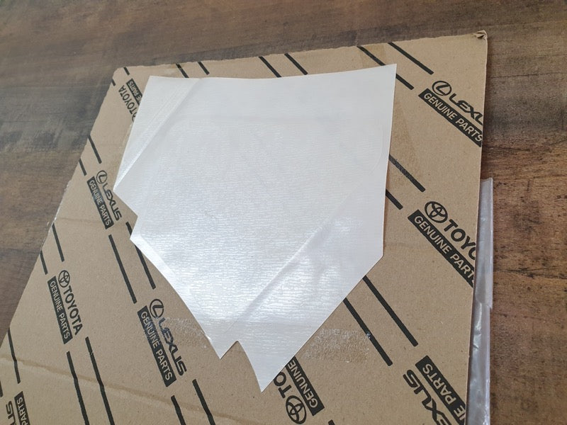 Original New Toyota Corolla Quest Left Rear Side Panel Anti-Chipping Stone Decal Protective Foil