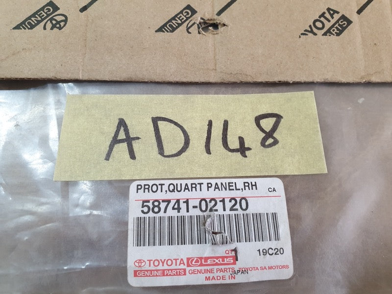 Original New Toyota Corolla Quest Right Rear Side Panel Anti-Chipping Stone Decal Protective Foil