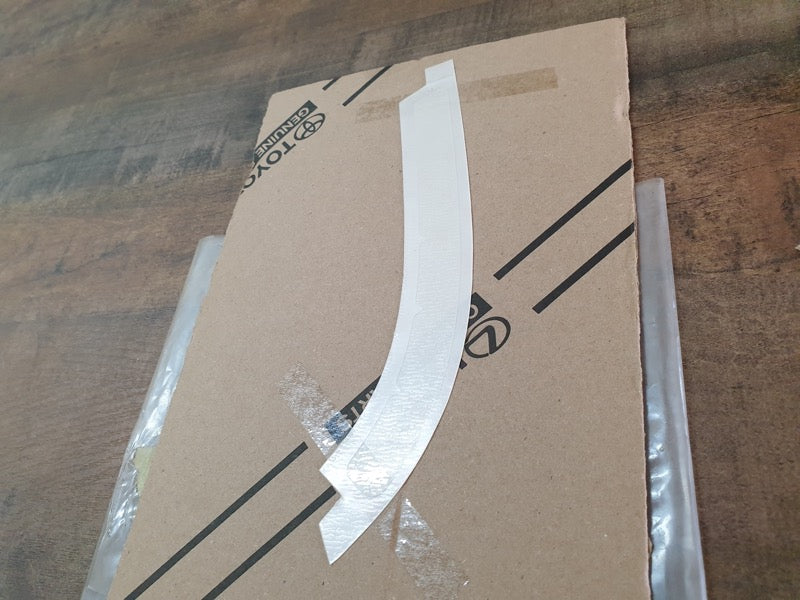 Original New Toyota Hilux Left B-Post Anti-Chopping Stone Decal Protective Foil