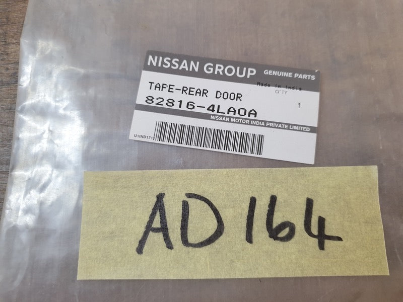 Original New Datsun Go Right Rear Door Front Blackout Foil
