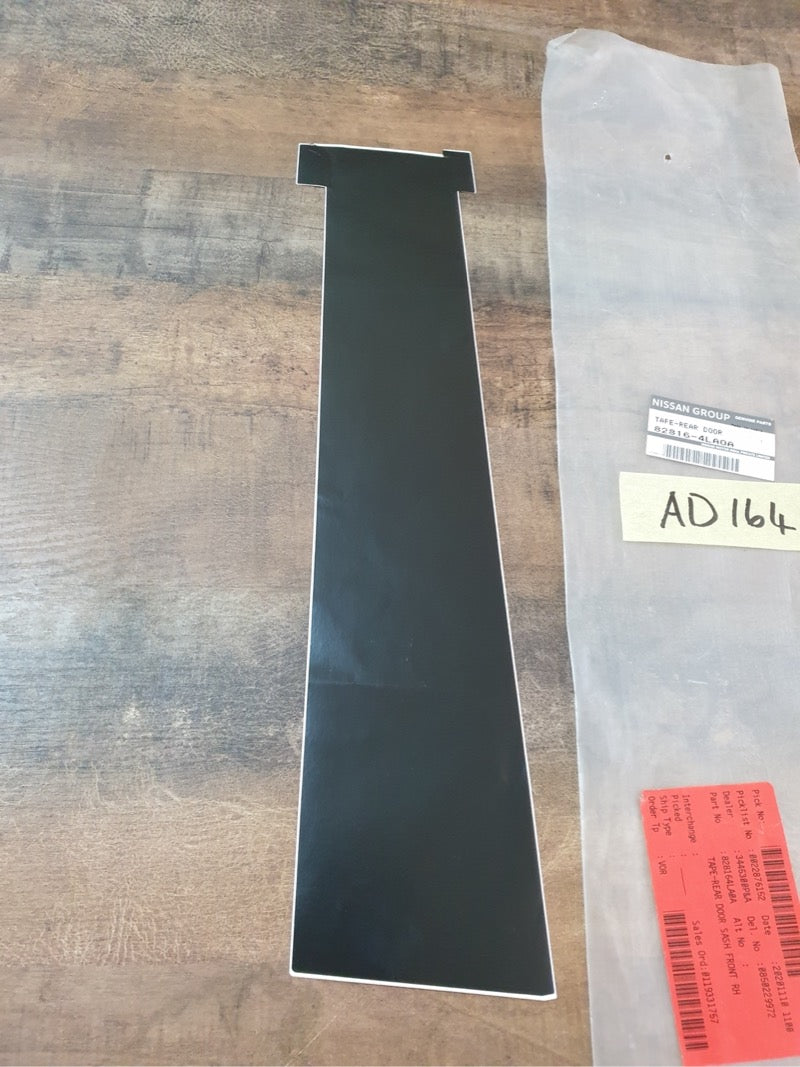 Original New Datsun Go Right Rear Door Front Blackout Foil
