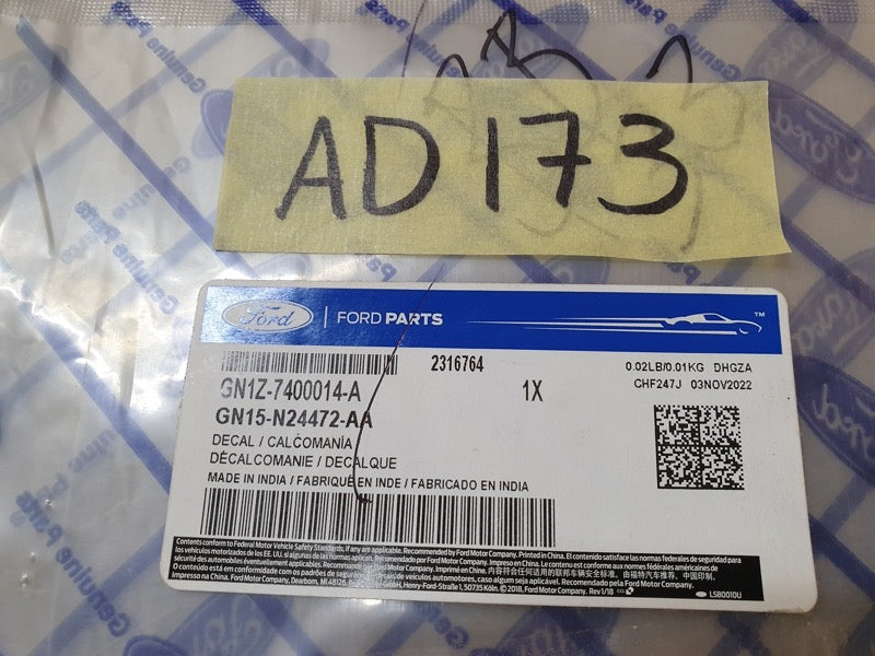 Original Used Ford EcoSport 2019 Right Front Door Blackout