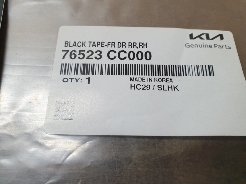 Original New Kia Sonet 2022 Right Front Door Blackout Foil
