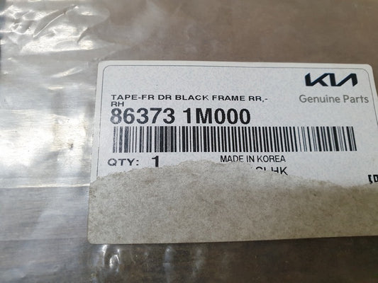 Original New Kia Cerato 2012 Right Front Door Blackout Foil