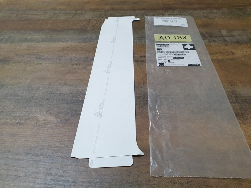 Original New Isuzu D-Max RT50 Right Rear Door Blackout Foil