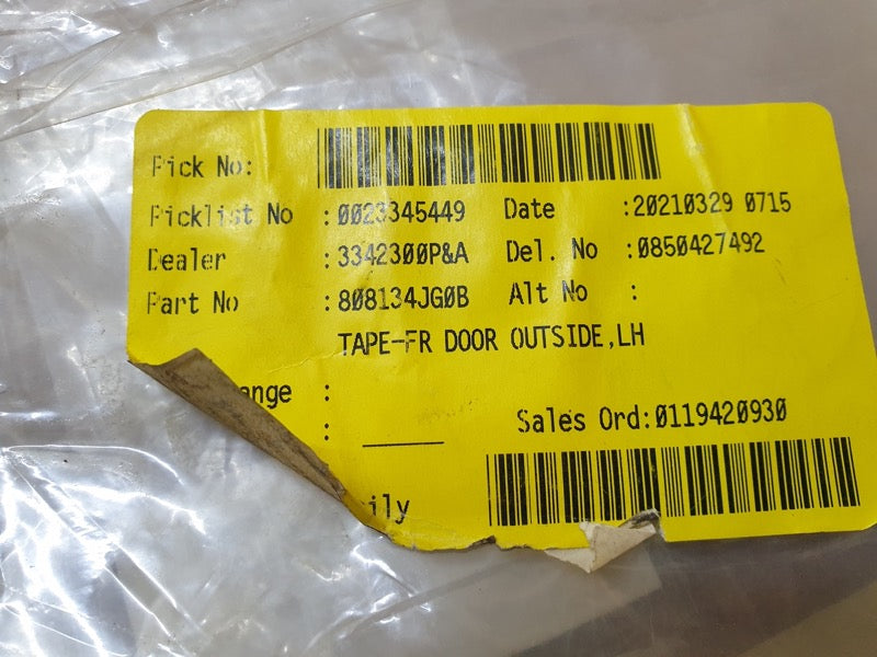 Original New Nissan Navara Left Front Door Blackout Foil