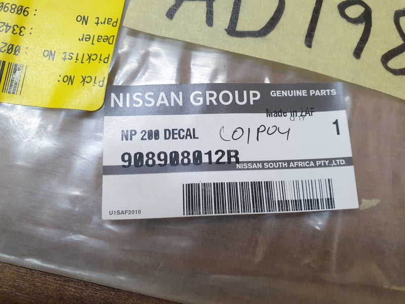 Original New Nissan NP200 'NP200' Sticker