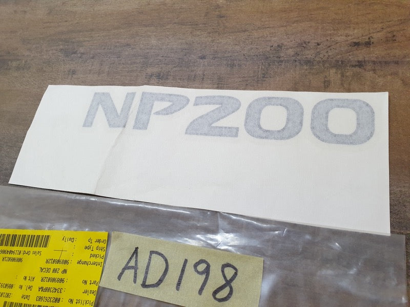 Original New Nissan NP200 'NP200' Sticker