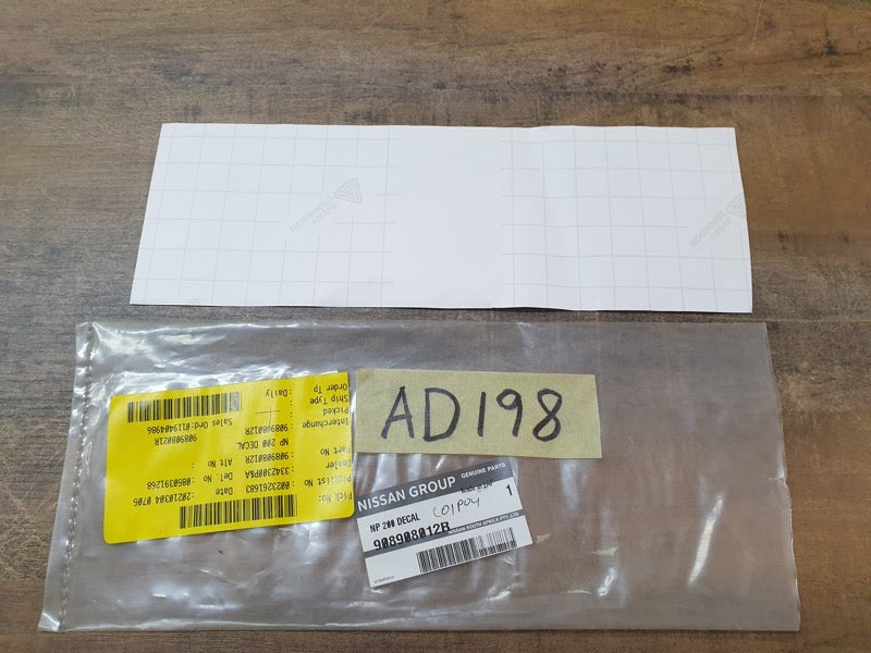 Original New Nissan NP200 'NP200' Sticker