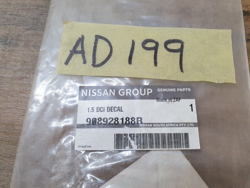 Original New Nissan '1.5 dCi' Sticker