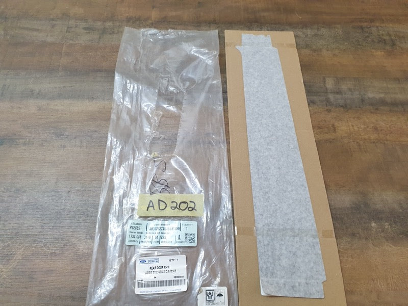 Original New Ford Ranger Right Rear Door Blackout Foil