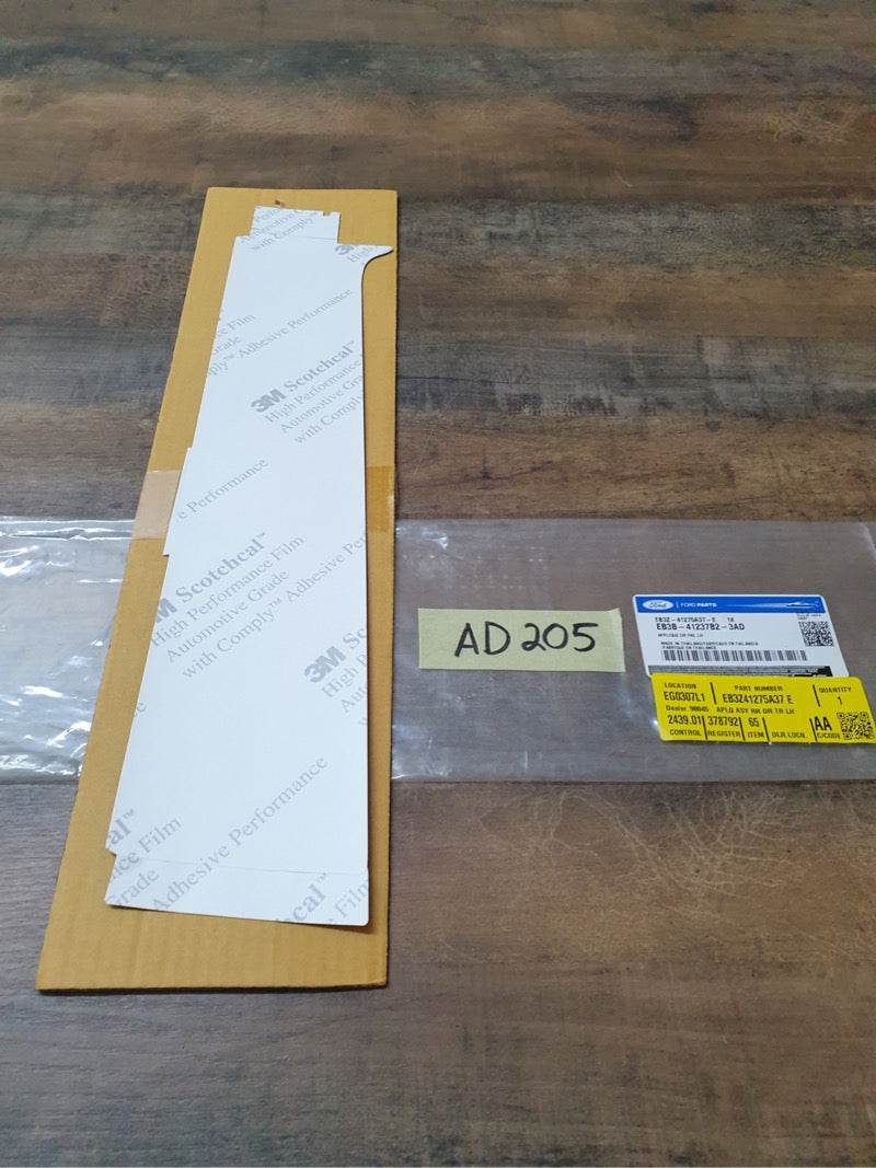 Original New Ford Everest 2019 Left Front Door Blackout Foil
