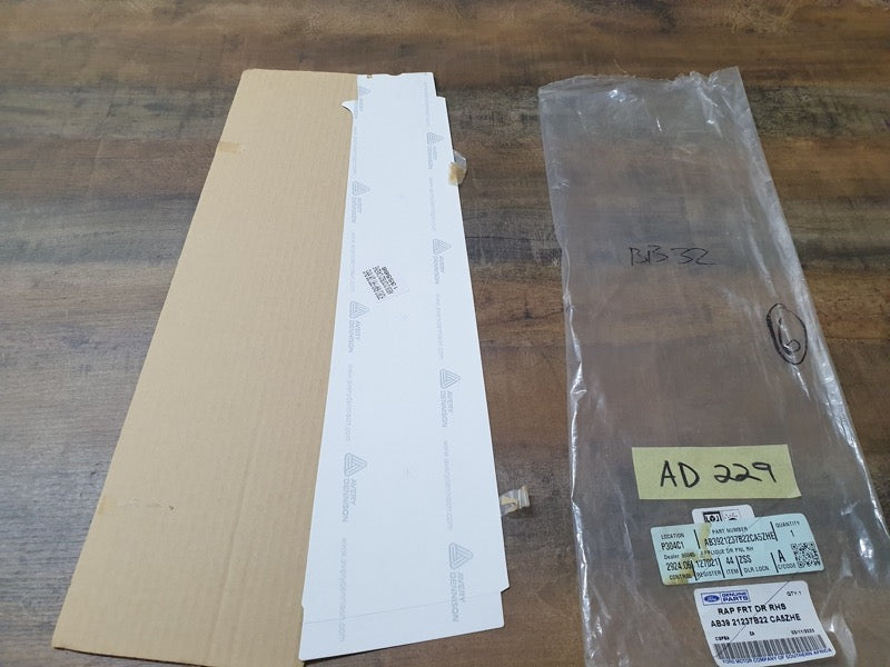 Original New Ford Ranger Right Front Door Blackout Foil