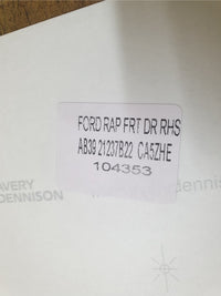 Original New Ford Ranger Right Front Door Blackout Foil