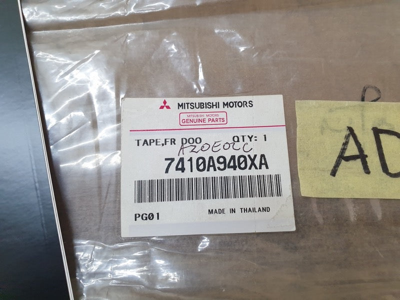 Original New Mitsubishi Mirage Right Front Door Blackout Foil