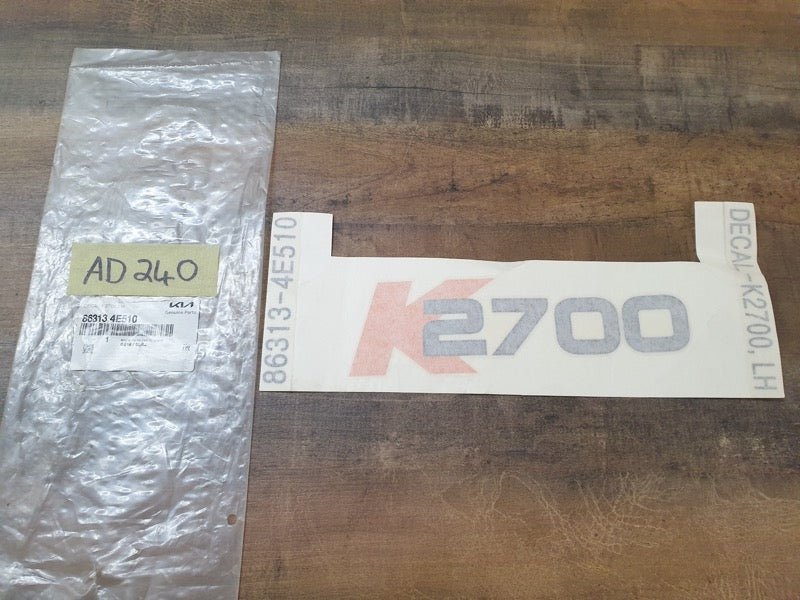 Original New Kia K2700 Door Sticker 'K2700'