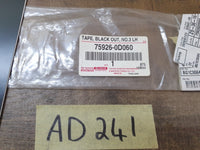 Original New Toyota Yaris Left B-Pillar Blackout Foil