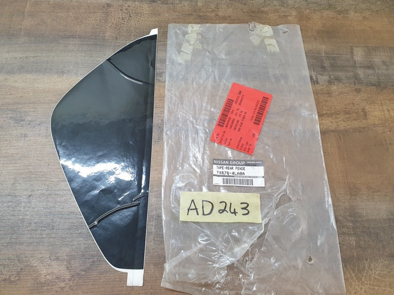 Original New Datsun Go Right Rear Fender Blackout Foil
