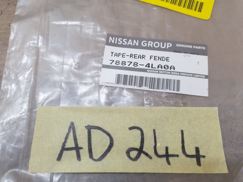 Original New Datsun Go Right Rear Fender Blackout Foil