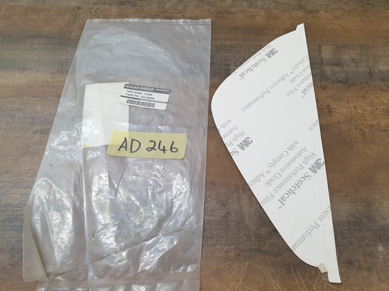Original New Datsun Go Left Rear Fender Blackout Foil