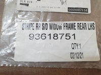 Original New Isuzu D-Max Left Front Door Blackout Foil