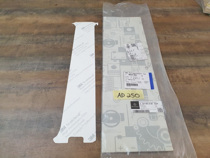 Original New Mercedes-Benz V-Class W447 Left Front Sliding Door Blackout Foil