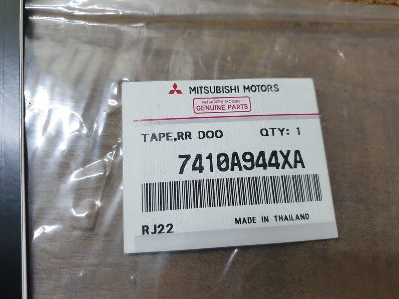 Original New Mitsubishi Mirage Right Rear Door Blackout Foil