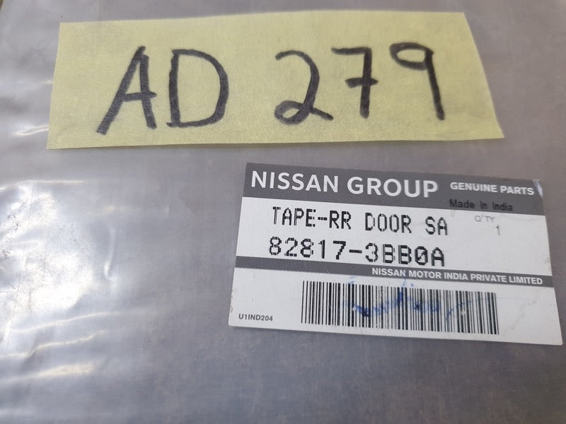 Original New Nissan Almera Left Rear Door Blackout Foil