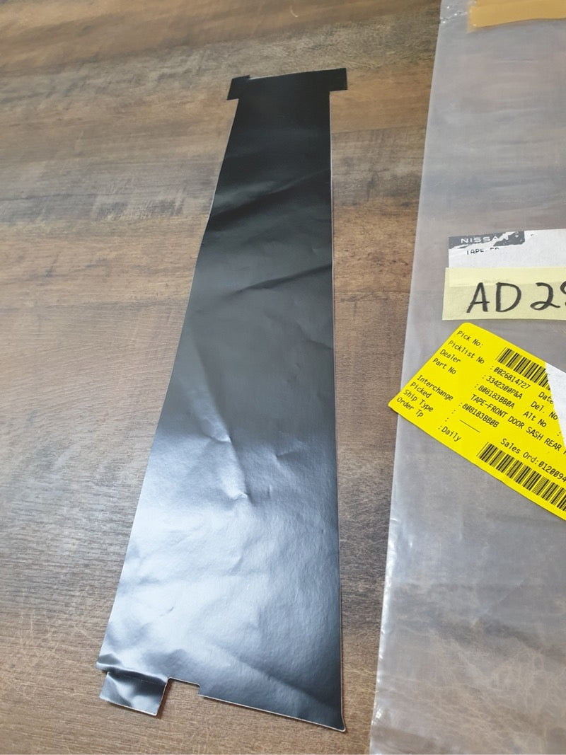 Original New Nissan Almera Right Front Door Blackout Foil