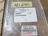 Original New Toyota Fortuner Hilux Right Rear Door Blackout Foil
